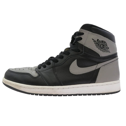 NIKE ナイキ 555088-013 Air Jordan 1 Retro High OG Shadow AJ1 エアジョーダン1 レトロ ハイ OG ハイカットスニーカー グレー系 ブラック系 ホワイト系 28.5cm【中古】
