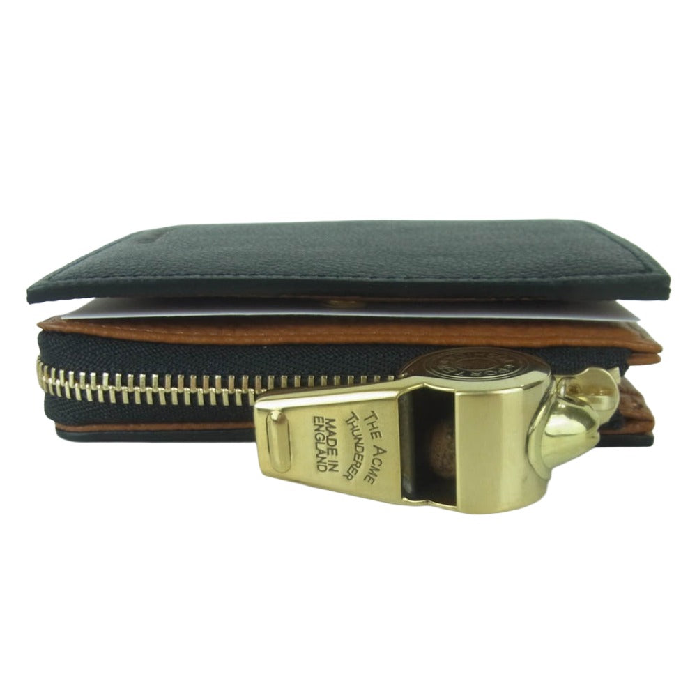 PORTER ポーター 150-02290 TONE TINY PURSE ACME WHISTLES トーン ホイッスル タイニーパース 小銭入れ コインケース ブラック系 ブラウン系【極上美品】【中古】