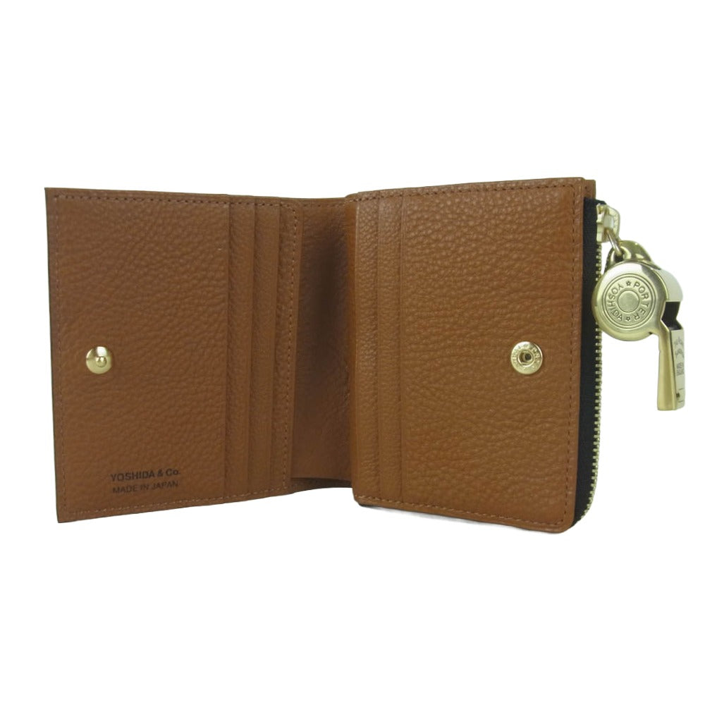 PORTER ポーター 150-02290 TONE TINY PURSE ACME WHISTLES トーン ホイッスル タイニーパース 小銭入れ コインケース ブラック系 ブラウン系【極上美品】【中古】