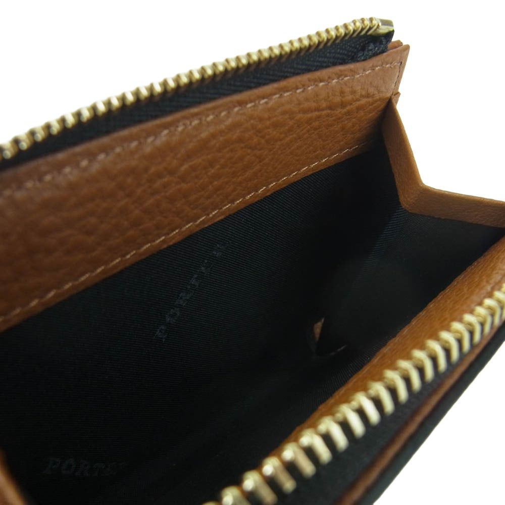 PORTER ポーター 150-02290 TONE TINY PURSE ACME WHISTLES トーン ホイッスル タイニーパース 小銭入れ コインケース ブラック系 ブラウン系【極上美品】【中古】