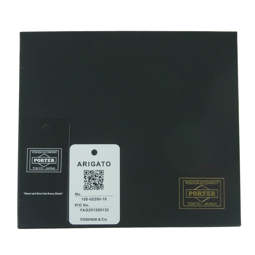PORTER ポーター 150-02290 TONE TINY PURSE ACME WHISTLES トーン ホイッスル タイニーパース 小銭入れ コインケース ブラック系 ブラウン系【極上美品】【中古】