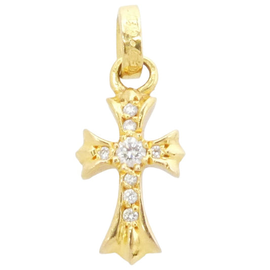 CHROME HEARTS クロムハーツ（原本無） 22K CRS BBYFAT P DMND ベイビーファット PAVE パヴェ ダイヤ チャーム ペンダントトップ ゴールド系【中古】