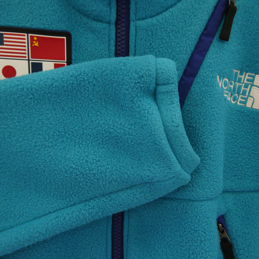 THE NORTH FACE ノースフェイス NA72235 TRANCE ANTERCTICA FLEECE JACKET トランスアンタークティカ ラバーワッペン付 ロゴ刺繍 フリース ジャケット ブルゾン ブルー系 L【中古】
