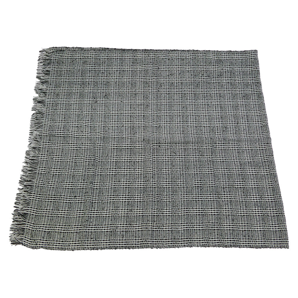 VISVIM ビズビム 24AW 0324203003001 WMV ダブリューエムブイ SILK STOLE W シルク ストール ブラック系 ホワイト系 F【極上美品】【中古】