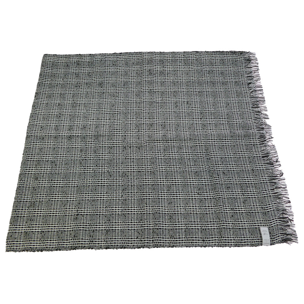 VISVIM ビズビム 24AW 0324203003001 WMV ダブリューエムブイ SILK STOLE W シルク ストール ブラック系 ホワイト系 F【極上美品】【中古】