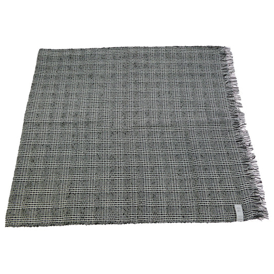 VISVIM ビズビム 24AW 0324203003001 WMV ダブリューエムブイ SILK STOLE W シルク ストール ブラック系 ホワイト系 F【極上美品】【中古】
