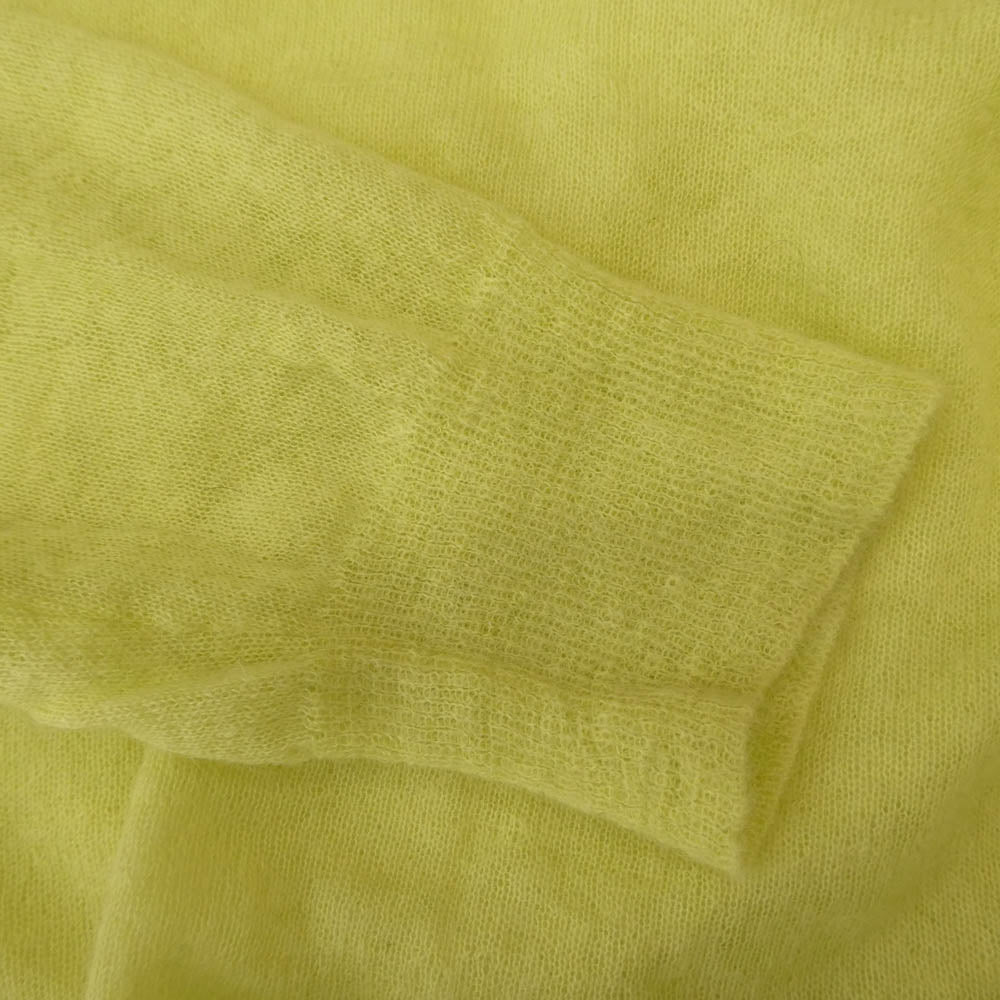 AURALEE オーラリー 25SS A25SP02FG Kid Mohair Sheer Knit P/O キッドモヘア シアー ニット プルオーバー ライトグリーン系 4【中古】