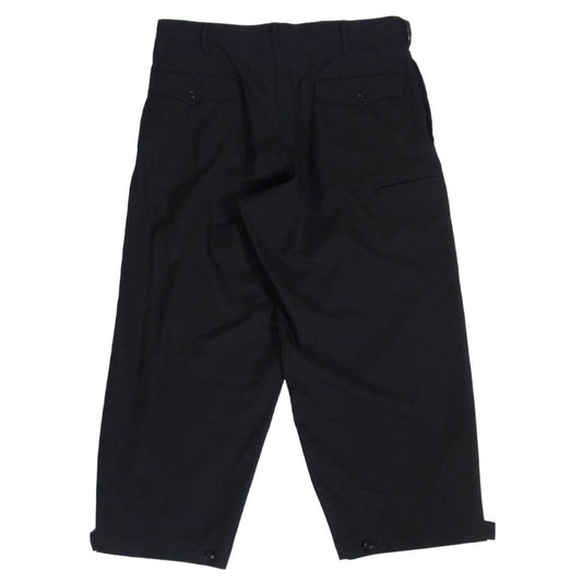 Y's Yohji Yamamoto ワイズ ヨウジヤマモト Y's BANG ON! 22AW YW-P86-158 ドローコード 2タック スラックス ヘムボタン パンツ ブラック系 2【中古】