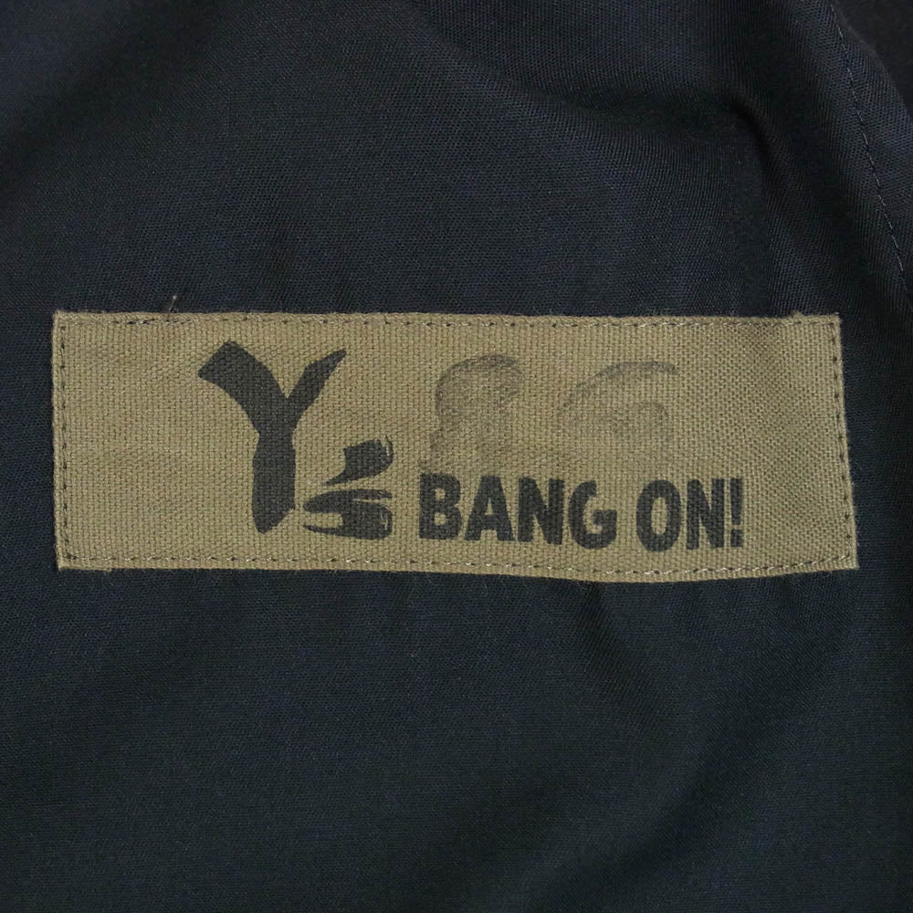 Y's Yohji Yamamoto ワイズ ヨウジヤマモト Y's BANG ON! 22AW YW-P86-158 ドローコード 2タック スラックス ヘムボタン パンツ ブラック系 2【中古】