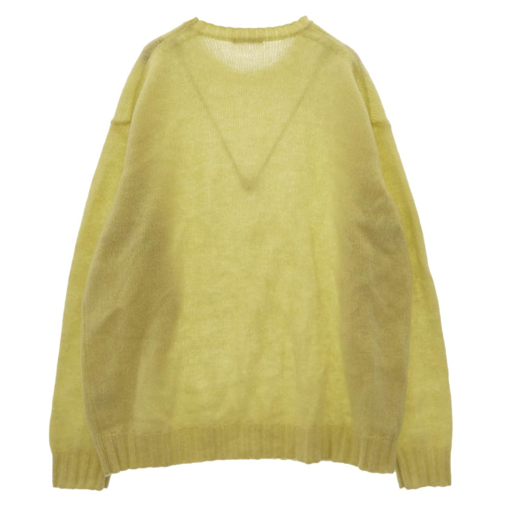 AURALEE オーラリー 24AW A24AP02SC SHETLAND WOOL CASHMERE KNIT P/O シェットランドウール カシミヤ ニット プルオーバー イエロー系 5【中古】