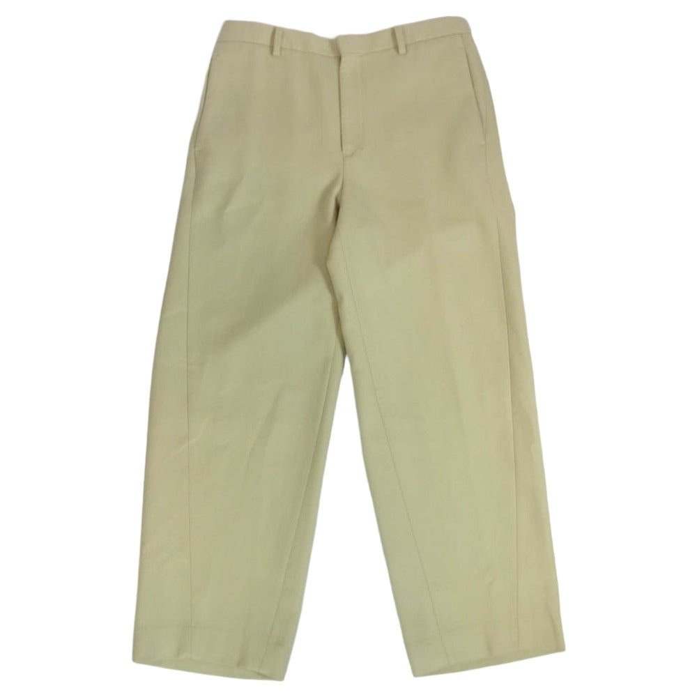 AURALEE オーラリー 24AW A24AP02LM LIGHT MELTON SLACKS ライト メルトン スラックス ウールパンツ ベージュ系 5【中古】