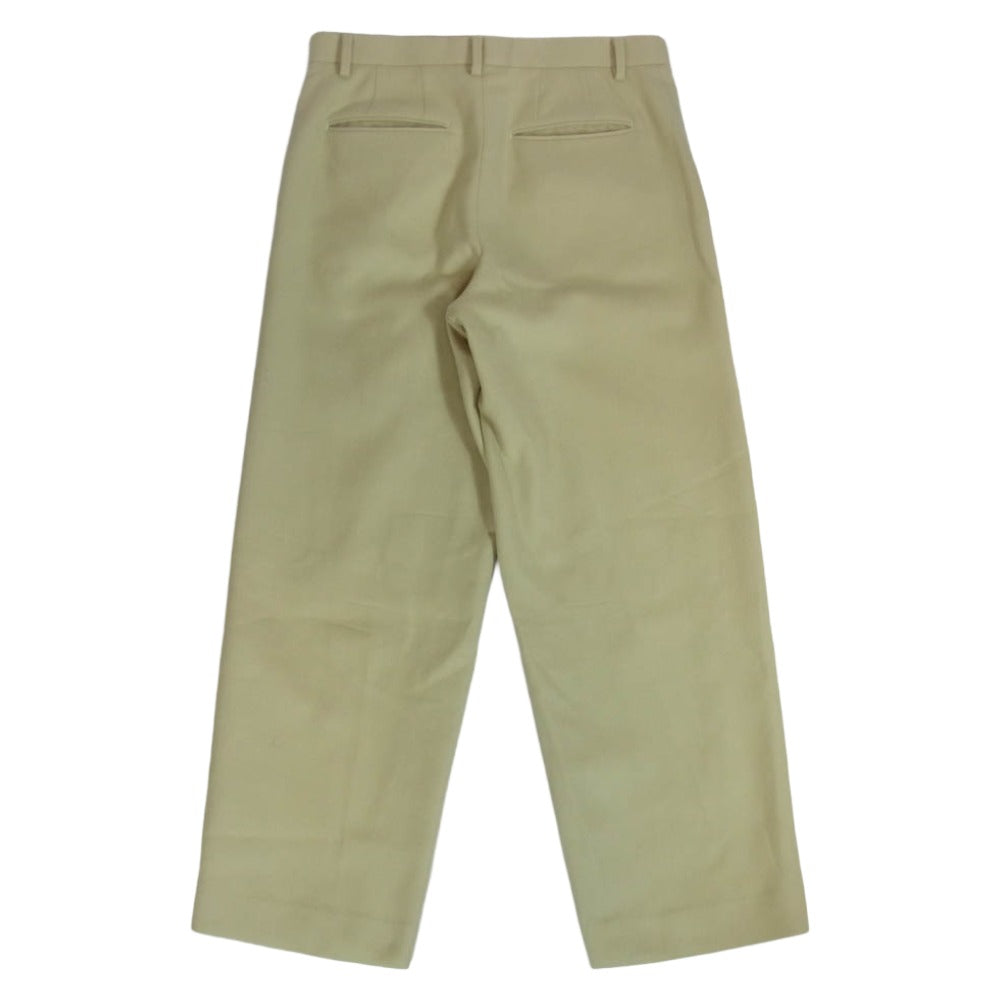 AURALEE オーラリー 24AW A24AP02LM LIGHT MELTON SLACKS ライト メルトン スラックス ウールパンツ ベージュ系 5【中古】