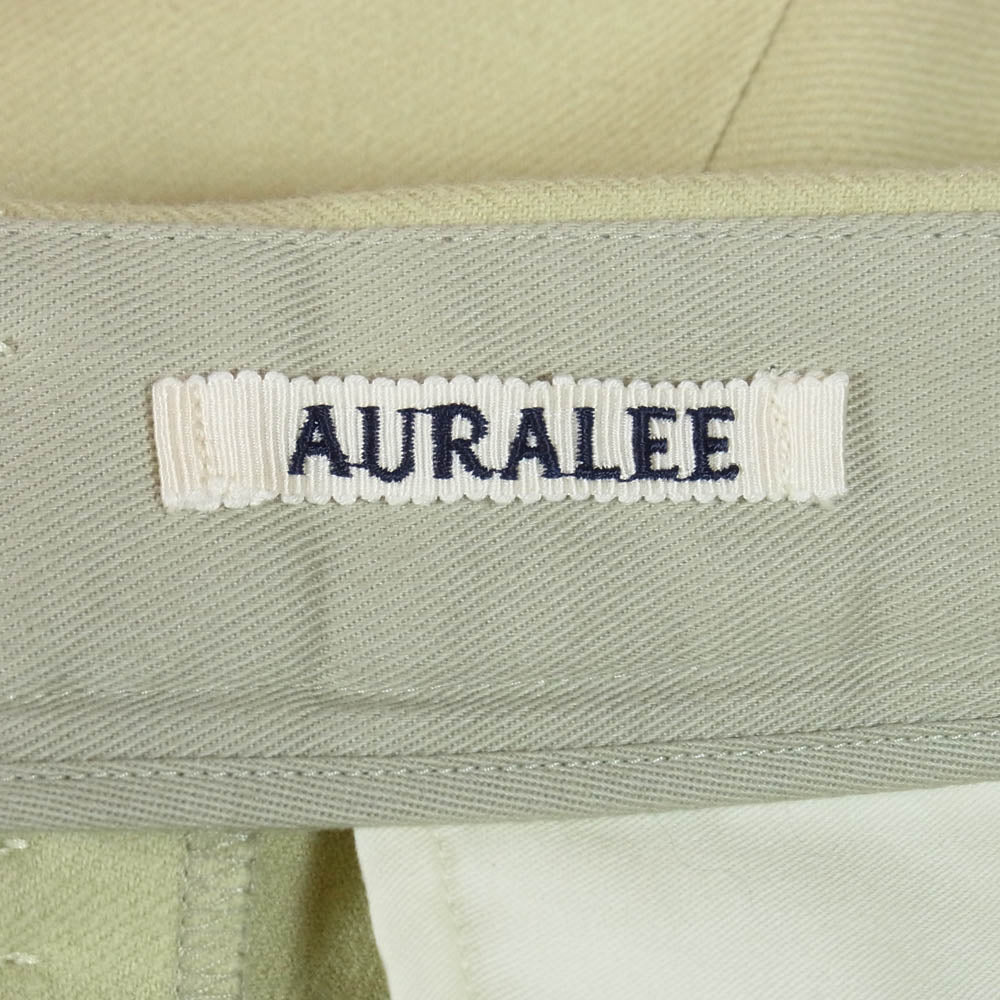 AURALEE オーラリー 24AW A24AP02LM LIGHT MELTON SLACKS ライト メルトン スラックス ウールパンツ ベージュ系 5【中古】