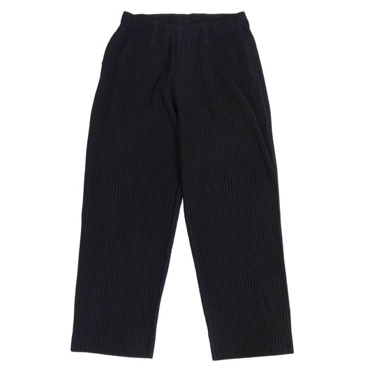 HOMME PLISSE ISSEY MIYAKE オム プリッセ イッセイミヤケ HP55JF150 BASICS PLEATED PANT ベーシックス プリーツ パンツ スラックス ブラック系 2【中古】