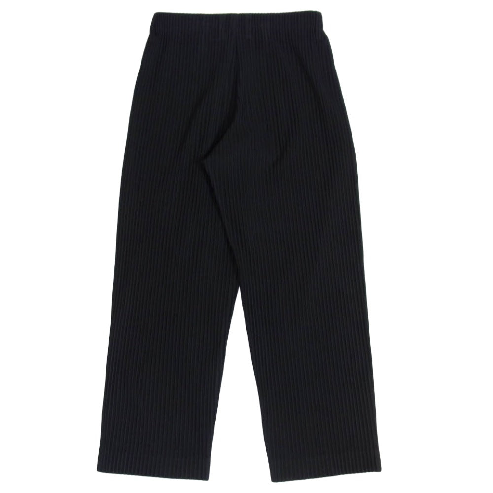 HOMME PLISSE ISSEY MIYAKE オム プリッセ イッセイミヤケ HP55JF150 BASICS PLEATED PANT ベーシックス プリーツ パンツ スラックス ブラック系 2【中古】