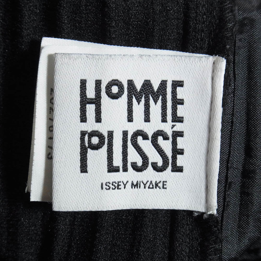 HOMME PLISSE ISSEY MIYAKE オム プリッセ イッセイミヤケ HP55JF150 BASICS PLEATED PANT ベーシックス プリーツ パンツ スラックス ブラック系 2【中古】