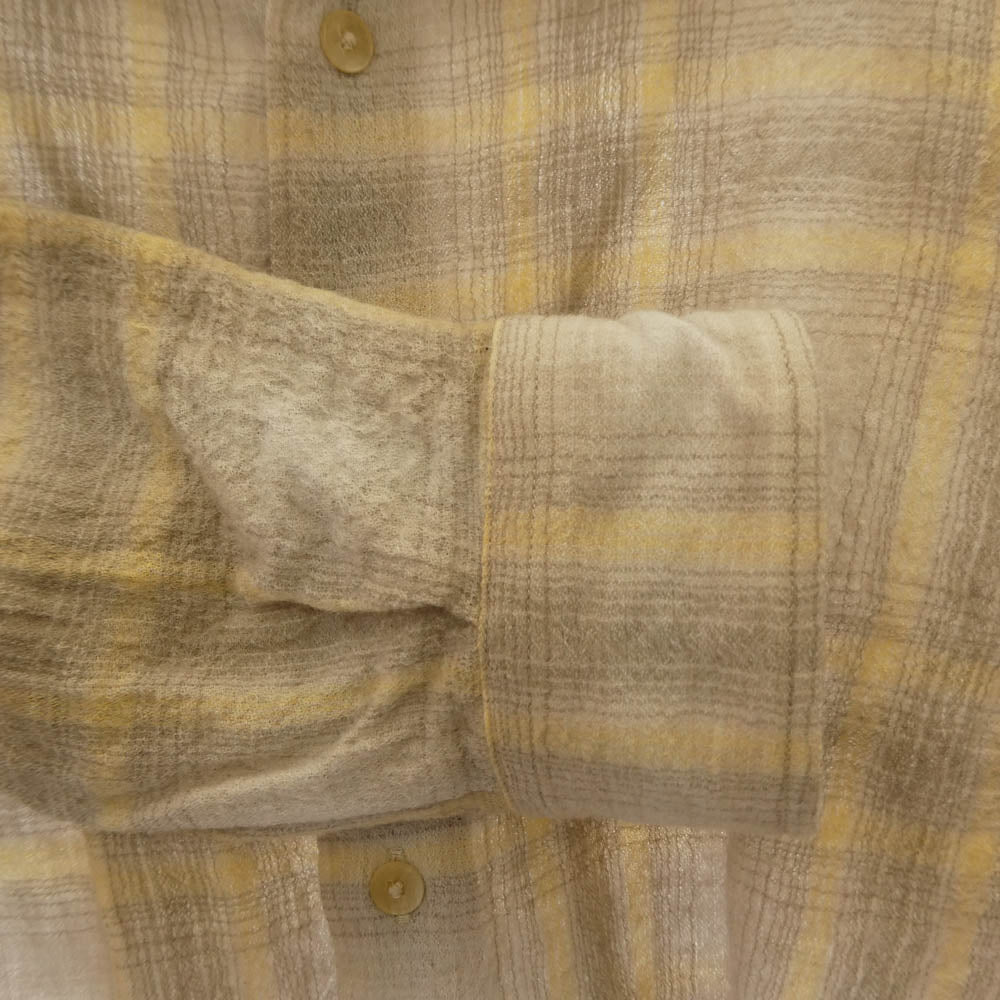 AURALEE オーラリー 24AW A24AS01WN AIRY WOOL CHECK SHIRT ウール チェック レギュラーカラーシャツ シングルカフス マルチカラー系 4【中古】