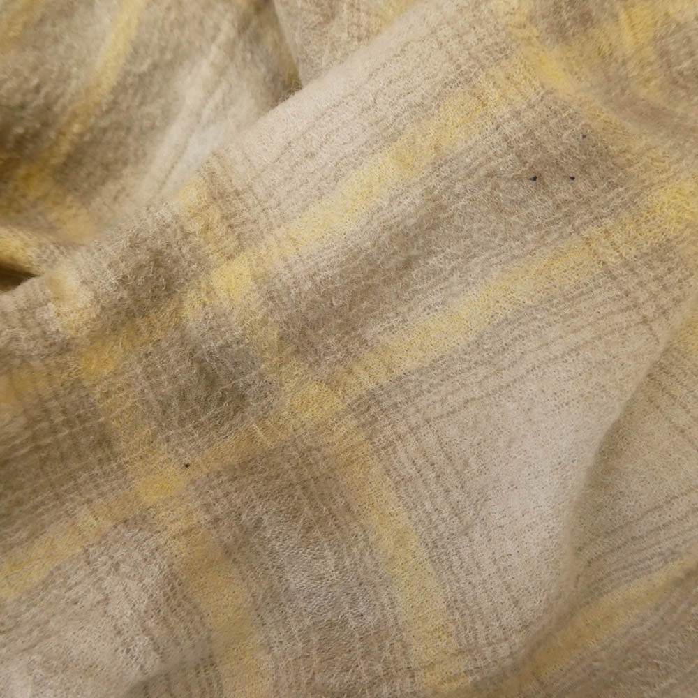 AURALEE オーラリー 24AW A24AS01WN AIRY WOOL CHECK SHIRT ウール チェック レギュラーカラーシャツ シングルカフス マルチカラー系 4【中古】