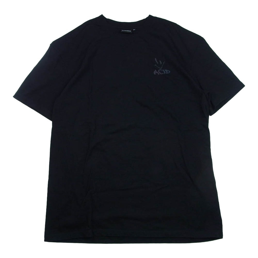 ザインターナショナル WELCOME TO ACID HOUSE Trippy Reflective Tee プリント 半袖 Tシャツ ブラック系 XL【中古】