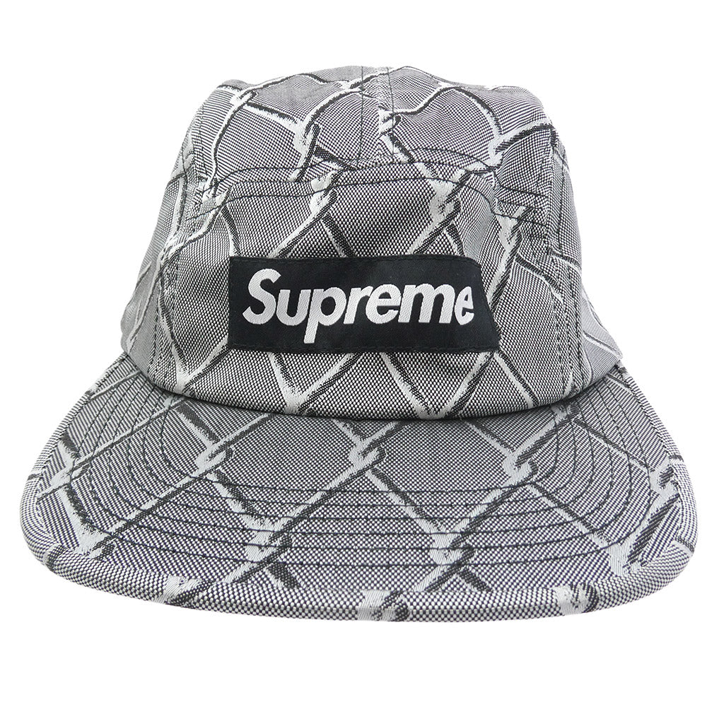 Supreme シュプリーム 14AW Chain Link Camp Cap チェーン リンク キャンプキャップ 帽子 グレー系 シルバー系【美品】【中古】