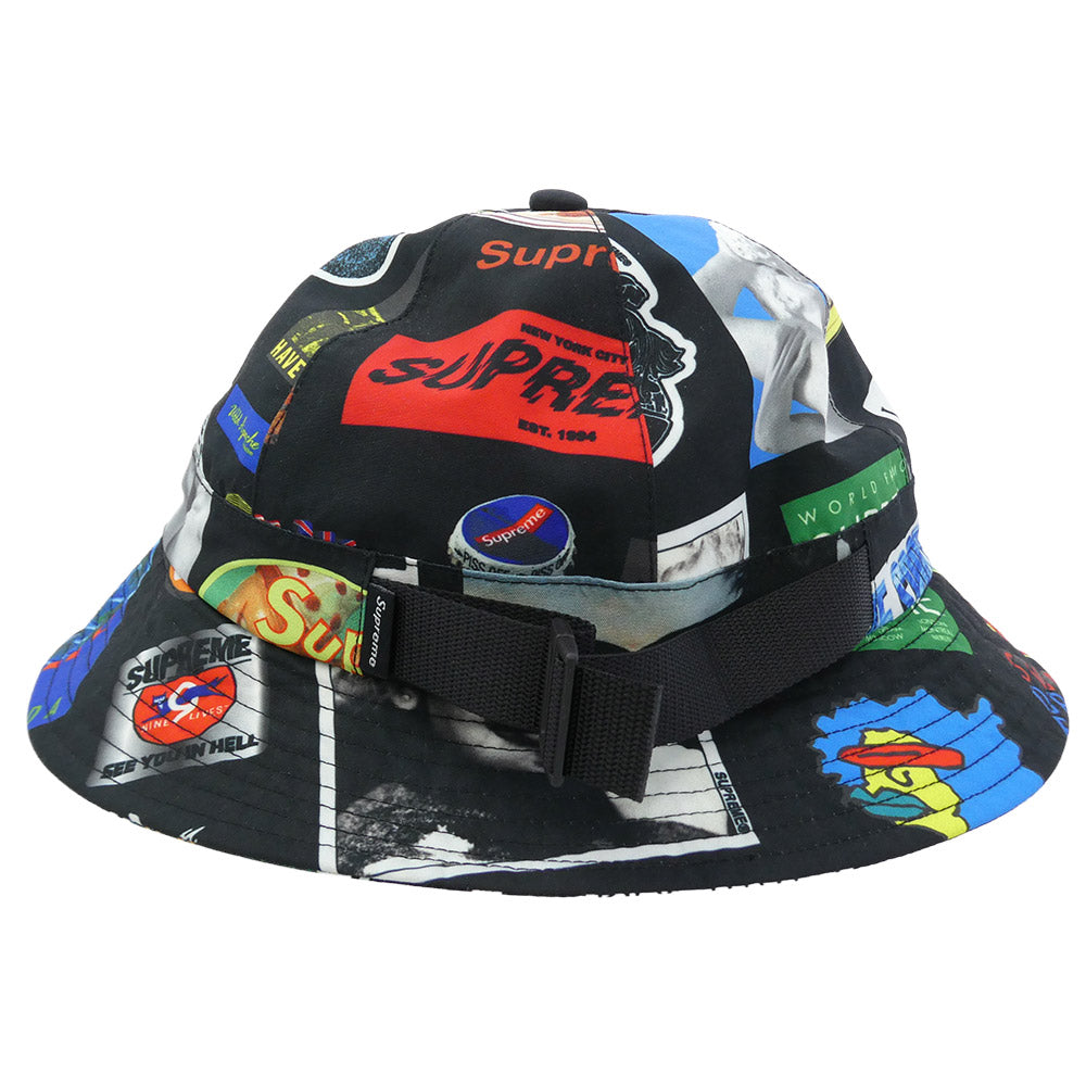 Supreme シュプリーム 21SS GORE-TEX Bell Hat ゴアテックス ベルハット バケットハット 帽子 ブラック系 マルチカラー系 SMALL/MEDIUM【美品】【中古】