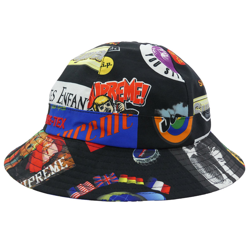 Supreme シュプリーム 21SS GORE-TEX Bell Hat ゴアテックス ベルハット バケットハット 帽子 ブラック系 マルチカラー系 SMALL/MEDIUM【美品】【中古】