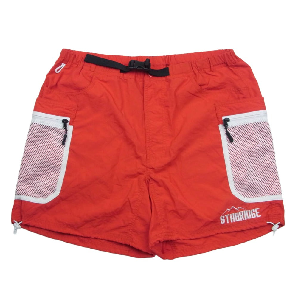 STABRIDGE スタブリッジ GSTB-003 x GRIP SWANY グリップスワニー INNER CITY EXPLORER SHORTS インナーシティ エクスプローラー ショーツ ショートパンツ レッド レッド系 M【美品】【中古】