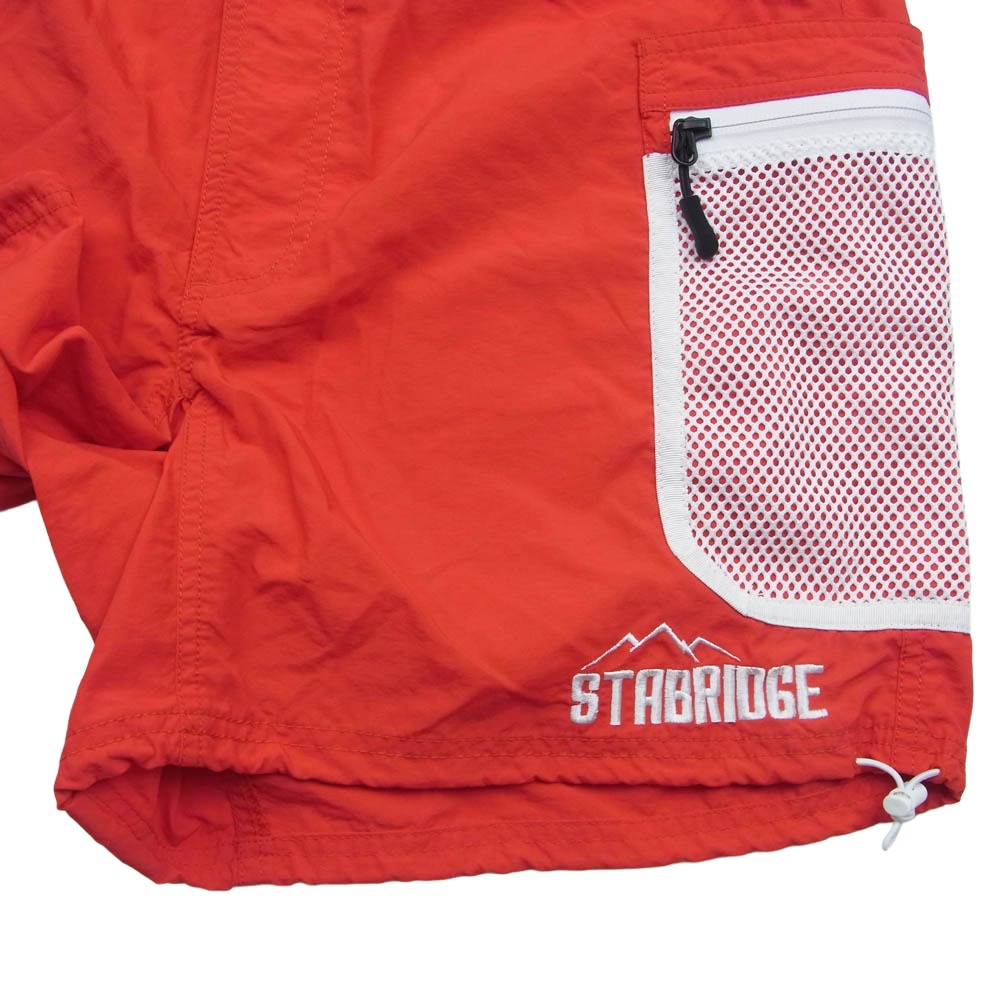 STABRIDGE スタブリッジ GSTB-003 x GRIP SWANY グリップスワニー INNER CITY EXPLORER SHORTS インナーシティ エクスプローラー ショーツ ショートパンツ レッド レッド系 M【美品】【中古】