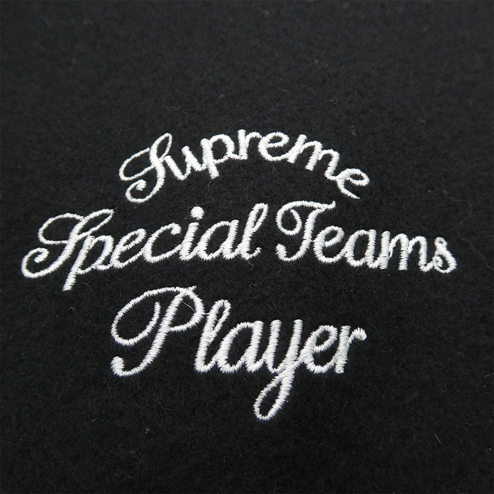 Supreme シュプリーム 03AW USA製 紙タグ Special Teams Player Varsity Jacket スペシャル チーム プレイヤー バーシティ ジャケット ブルゾン ブラック系 M【中古】