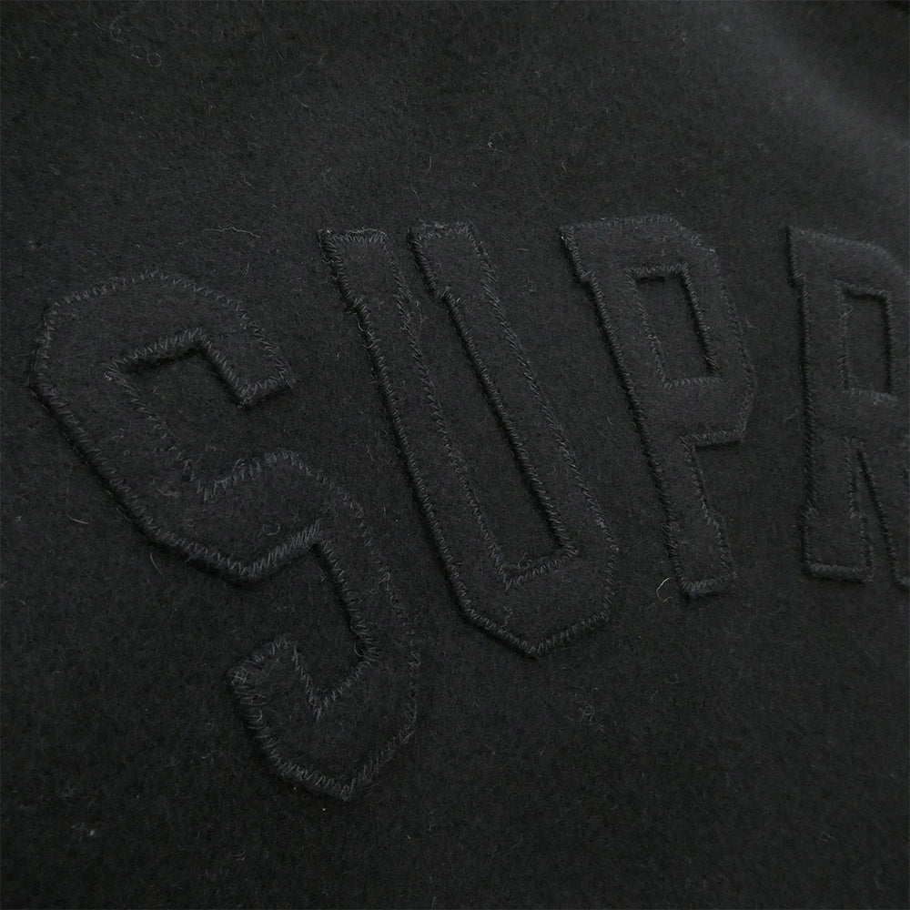 Supreme シュプリーム 03AW USA製 紙タグ Special Teams Player Varsity Jacket スペシャル チーム プレイヤー バーシティ ジャケット ブルゾン ブラック系 M【中古】