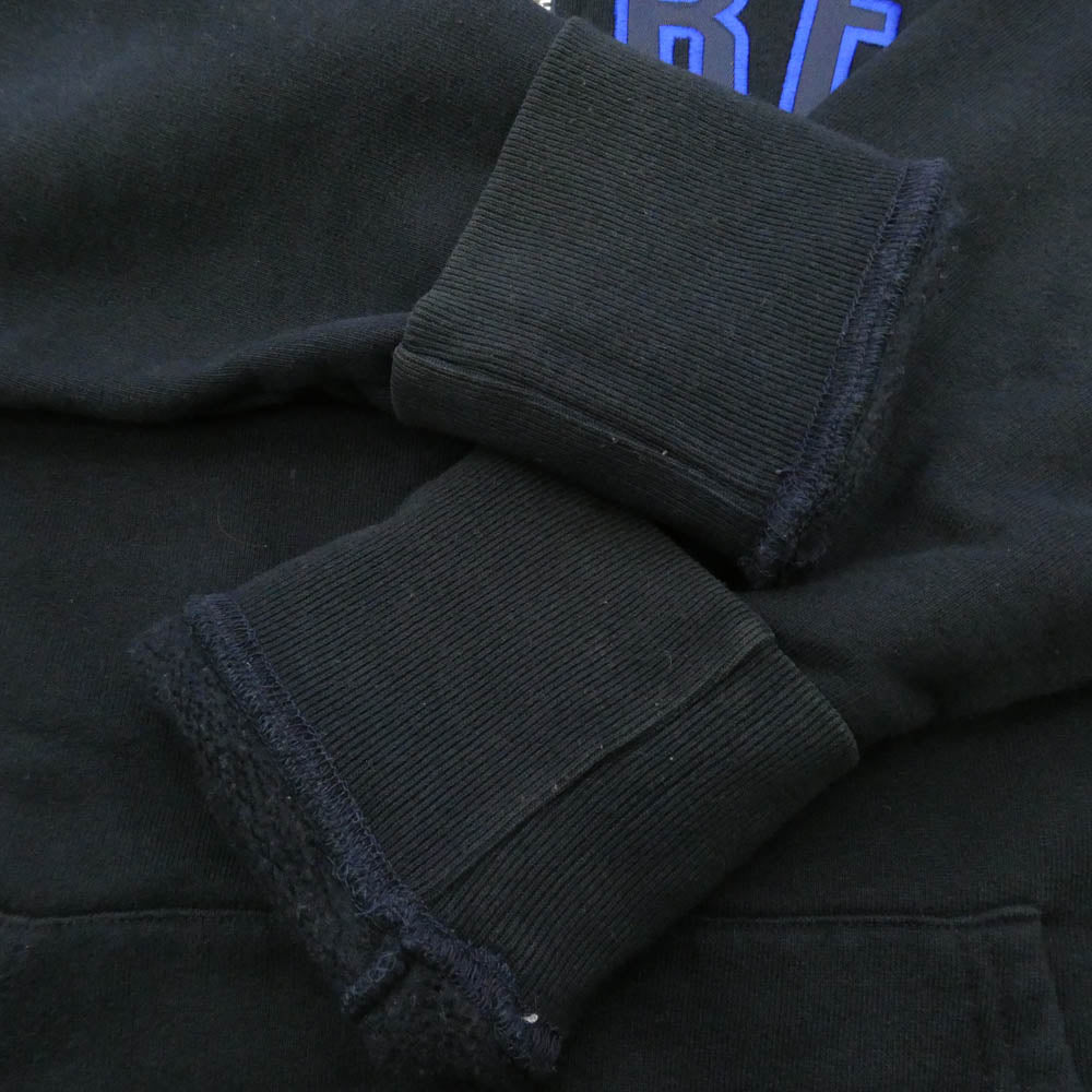 Supreme シュプリーム 00s 紙タグ カナダ製 Arc Logo Zip Up Hooded Sweatshirt アーチ ロゴ ジップアップ フーディー パーカー ダークネイビー系 M【中古】