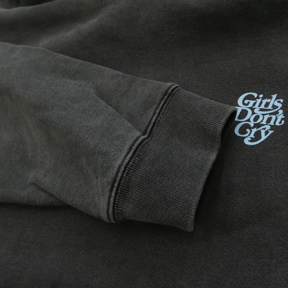 Girls Don't Cry ガールズドントクライ 伊勢丹限定 Washed GDC Logo Hoodie ウォッシュ加工 ロゴ プルオーバー フーディー パーカー チャコール系 XL【中古】