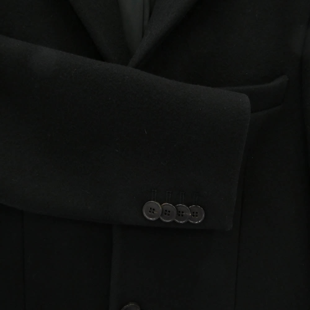 ACNE STUDIOS アクネストゥディオズ 221163 GARRET ウール チェスターコート ブラック系 46【中古】