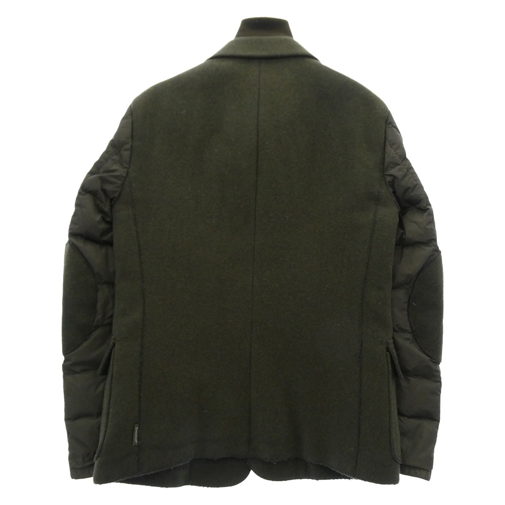 MONCLER モンクレール 120913031000 EUGENE GIACCA ハイブリッド ダウン コンビネーション ドッキング ウール ジャケット カーキ系 1【中古】