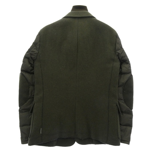 MONCLER モンクレール 120913031000 EUGENE GIACCA ハイブリッド ダウン コンビネーション ドッキング ウール ジャケット カーキ系 1【中古】