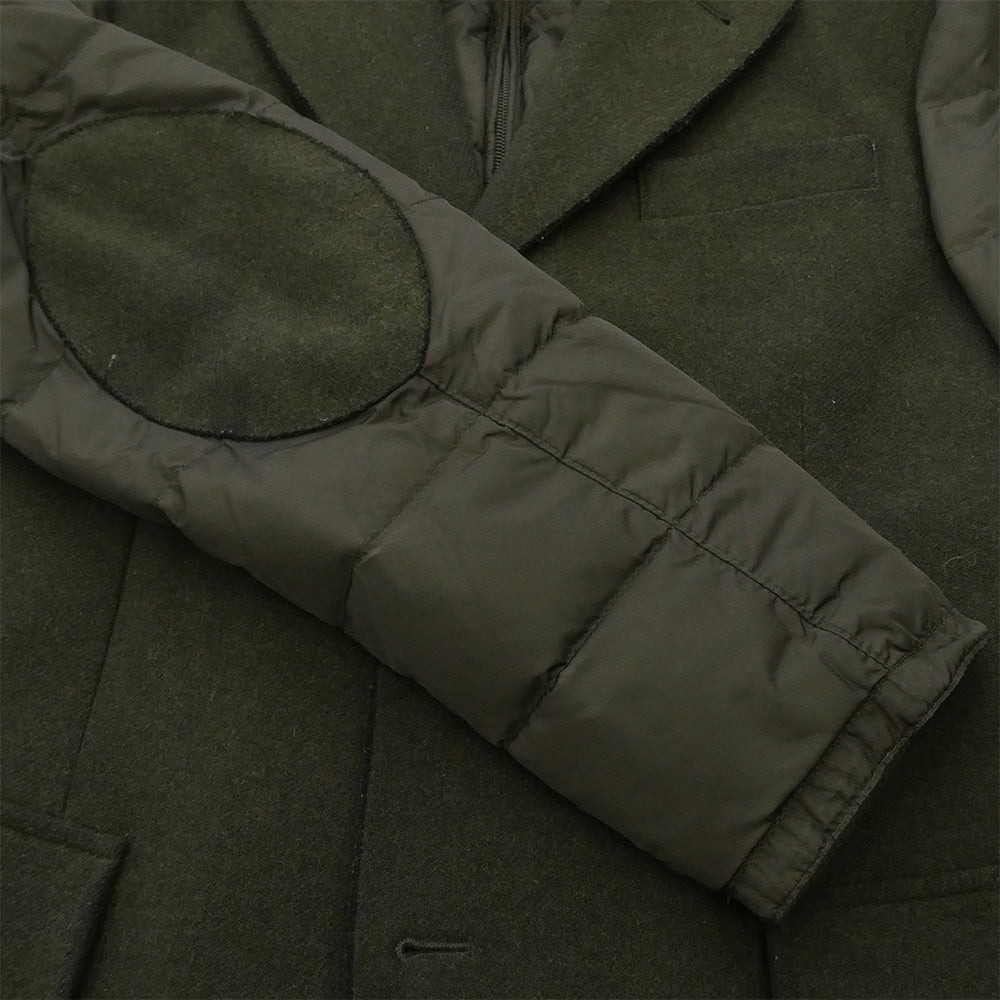MONCLER モンクレール 120913031000 EUGENE GIACCA ハイブリッド ダウン コンビネーション ドッキング ウール ジャケット カーキ系 1【中古】