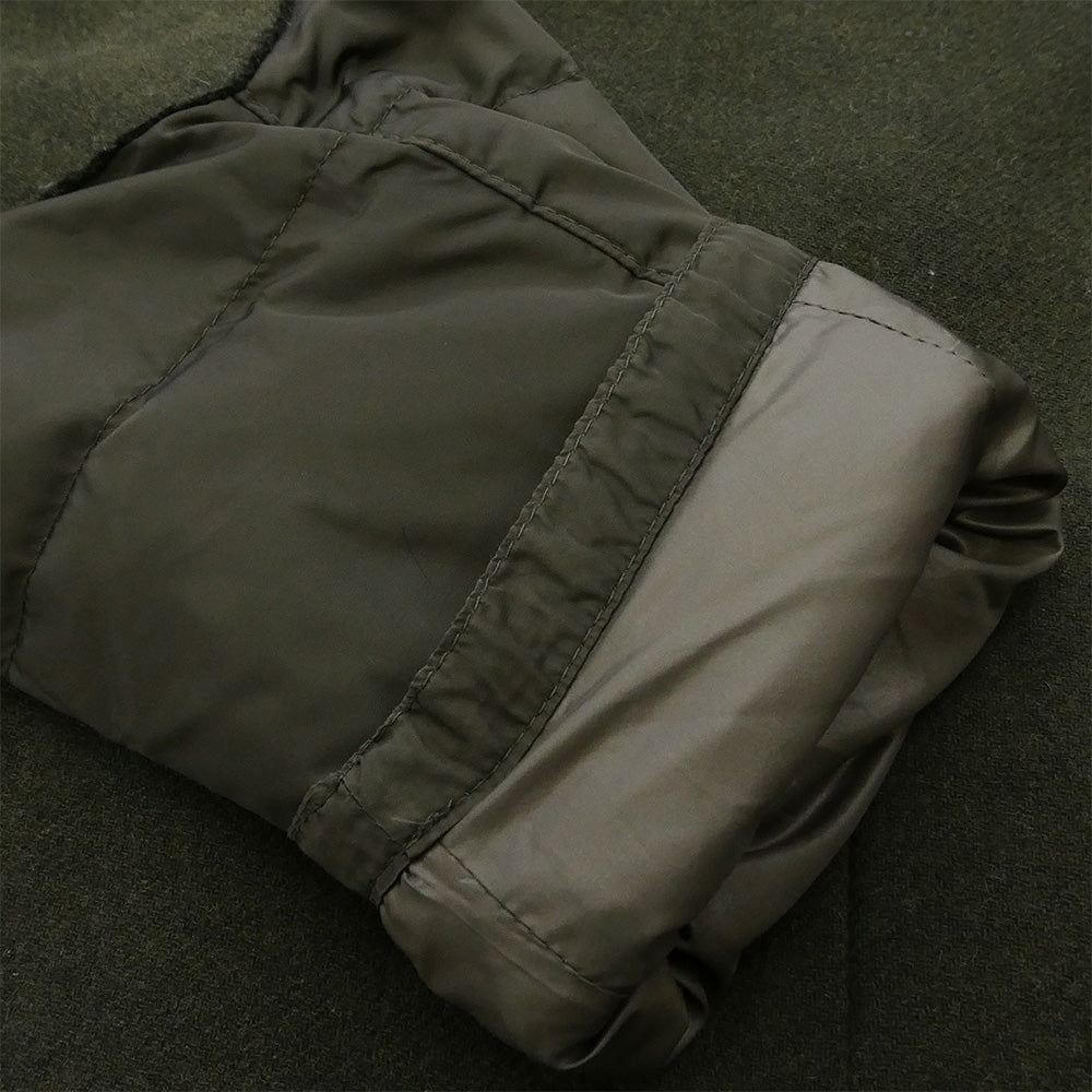 MONCLER モンクレール 120913031000 EUGENE GIACCA ハイブリッド ダウン コンビネーション ドッキング ウール ジャケット カーキ系 1【中古】