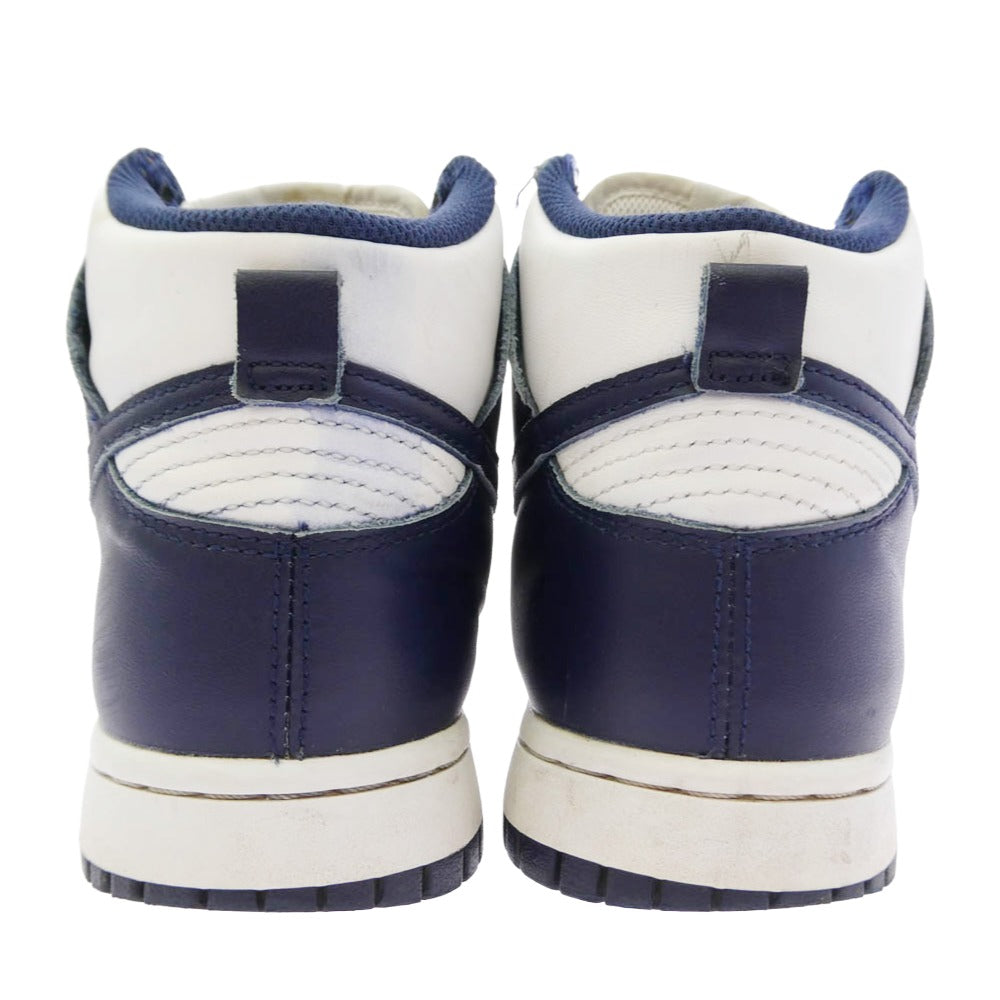 NIKE ナイキ DD1399-104 Dunk High Championship Navy ダンク ハイ ハイカット スニーカー ホワイト系 ネイビー系 25cm【中古】