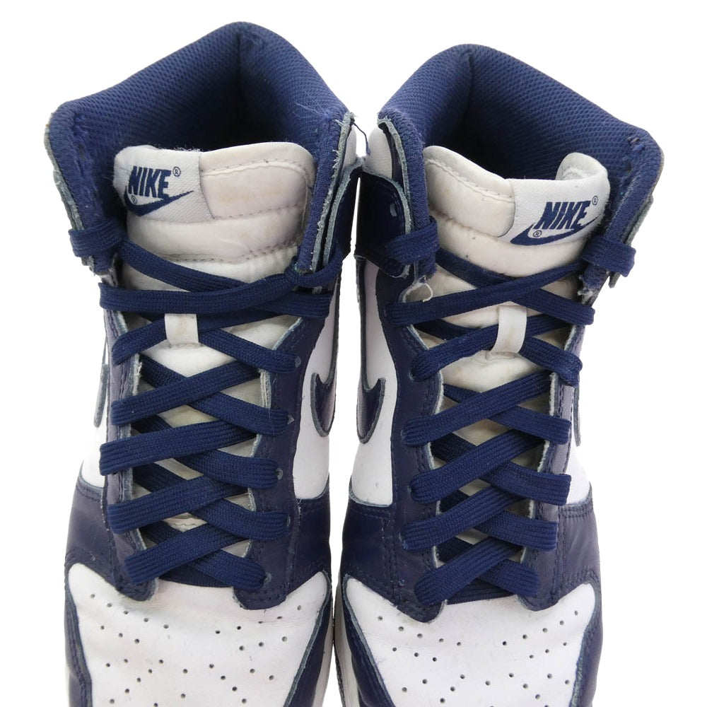 NIKE ナイキ DD1399-104 Dunk High Championship Navy ダンク ハイ ハイカット スニーカー ホワイト系 ネイビー系 25cm【中古】
