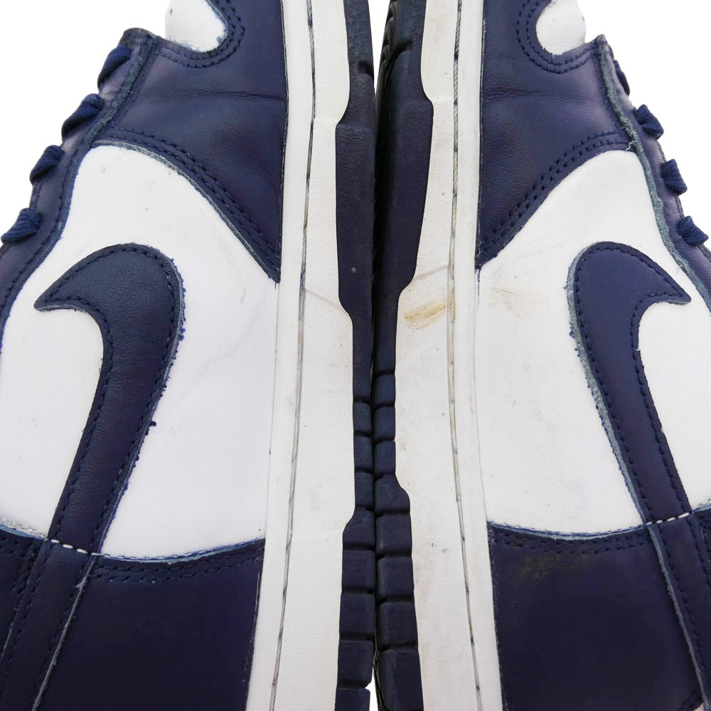 NIKE ナイキ DD1399-104 Dunk High Championship Navy ダンク ハイ ハイカット スニーカー ホワイト系 ネイビー系 25cm【中古】