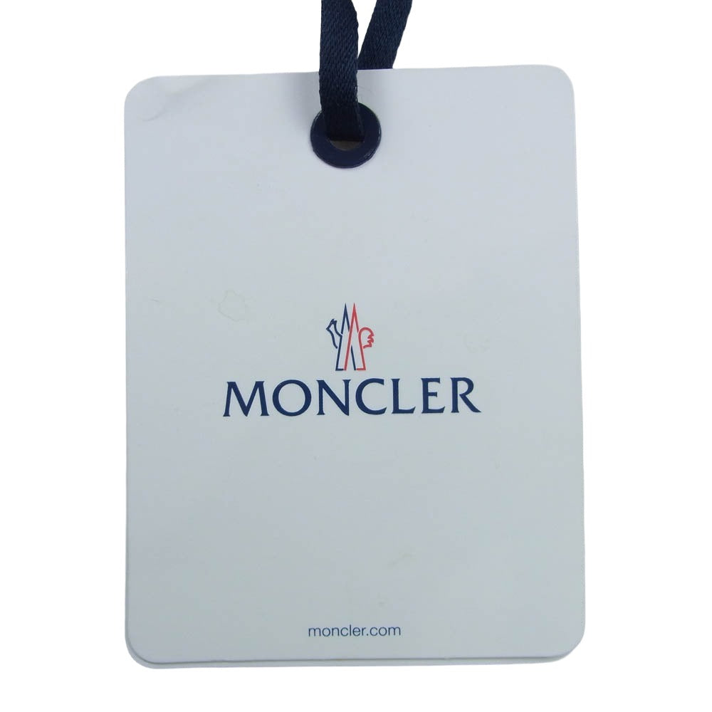 MONCLER モンクレール G20913B00028 A9575 BERRETTO ロゴワッペン ウール ニット キャップ ビーニー 帽子 ブラック系【中古】
