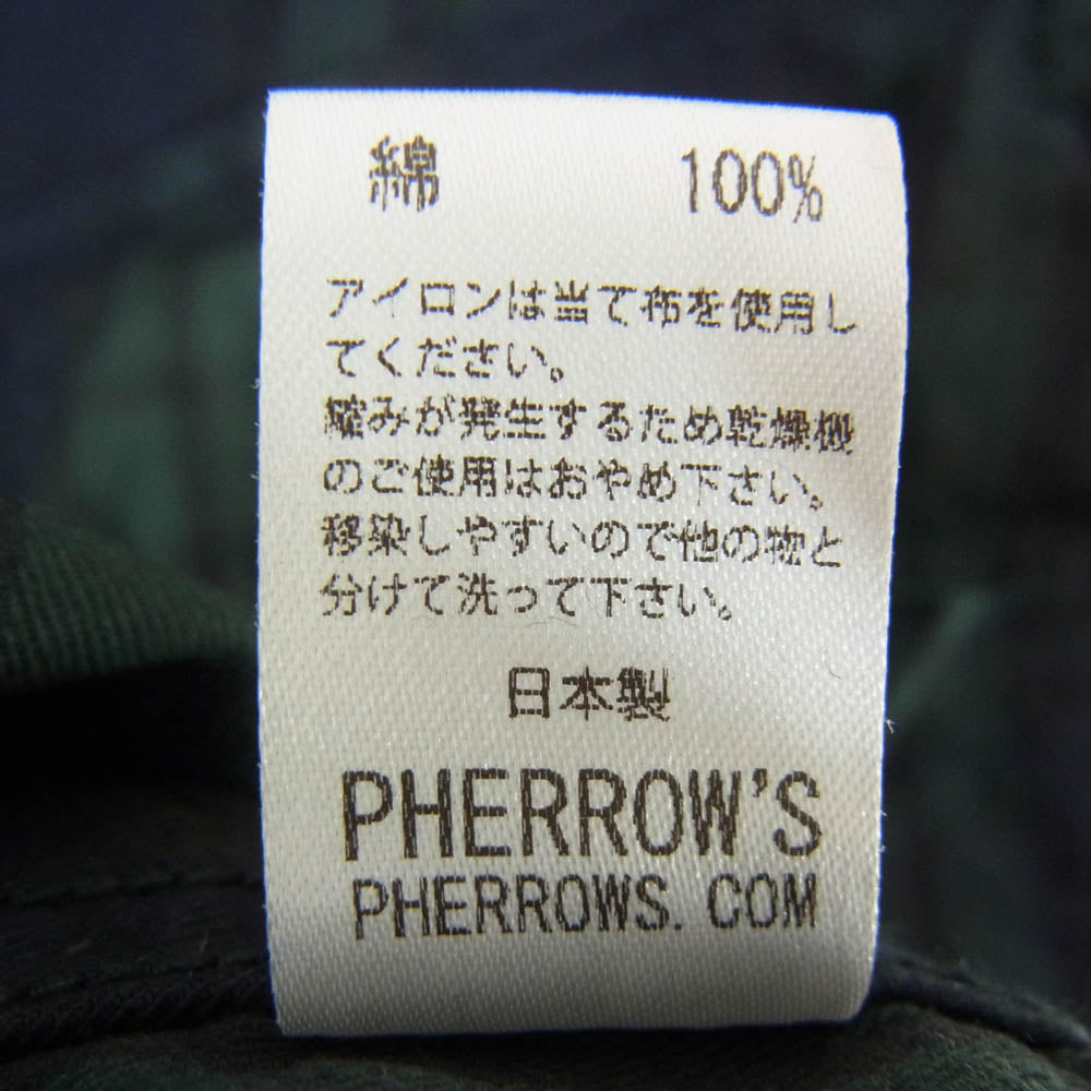 Pherrow's フェローズ JUNGLE FATIGUE JACKET ジャングル ファティーグ シャツ ジャケット ネイビー系 40【中古】