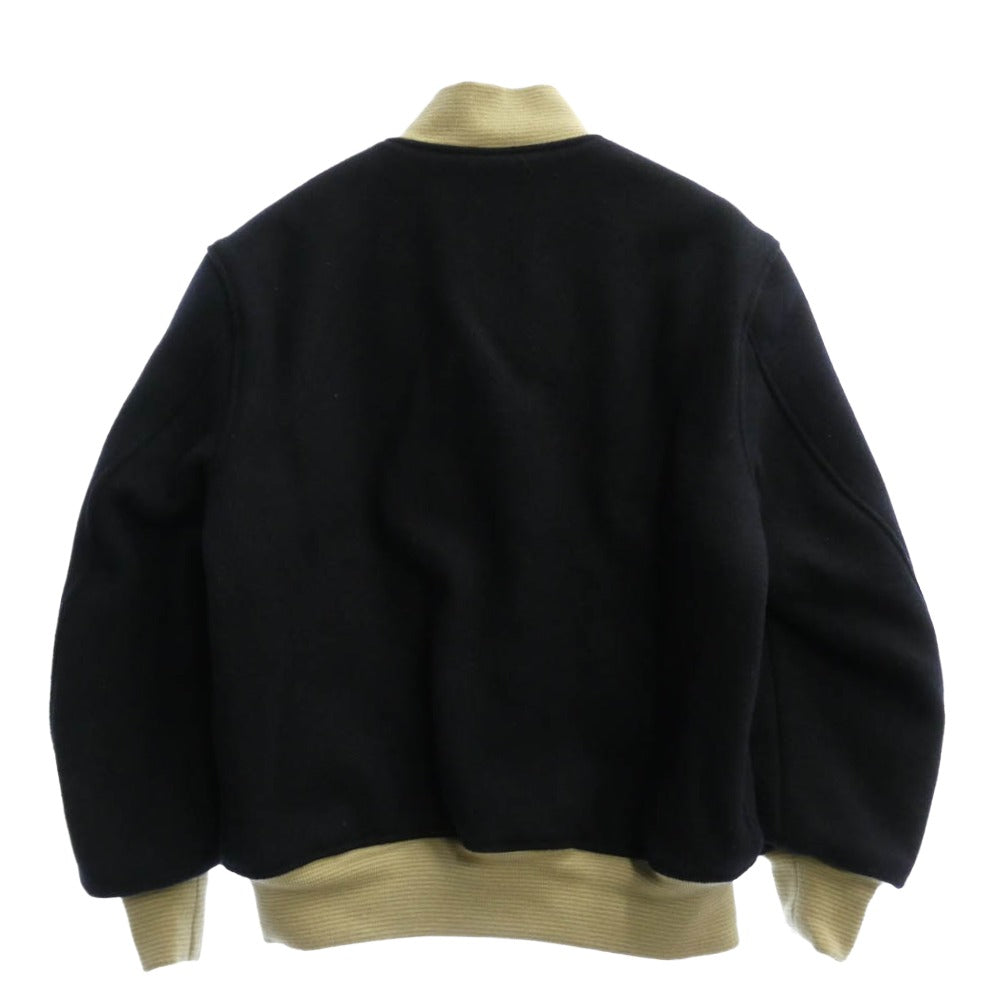WHITESVILLE ホワイツビル WV15387 WOOL MELTON AWARD JACKET HERITAGE ウール メルトン アワード ジャケット スタジャン ダークネイビー系 40【中古】