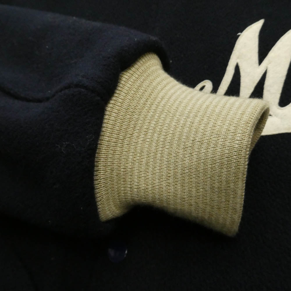 WHITESVILLE ホワイツビル WV15387 WOOL MELTON AWARD JACKET HERITAGE ウール メルトン アワード ジャケット スタジャン ダークネイビー系 40【中古】