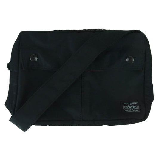 PORTER ポーター ILS L-fine エルファイン 2層式 ショルダーバッグ 日本製 ブラック系【極上美品】【中古】