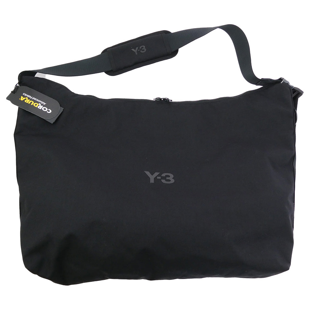 Y-3 Yohji Yamamoto ワイスリー ヨウジヤマモト 25AW JW6218 LARGE CROSSBODY BAG クロスボディ バッグ ロゴ ショルダーバッグ ブラック系【新古品】【未使用】【中古】