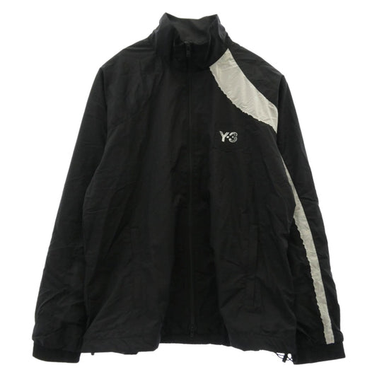 Y-3 Yohji Yamamoto ワイスリー ヨウジヤマモト 26SS KF6027-APPS26 RAW EDGE 3 STRIPES NYLON SHELL JACKET ロウ エッジ 3 ストライプス ナイロン シェル ジャケット ブラック系 L【新古品】【未使用】【中古】
