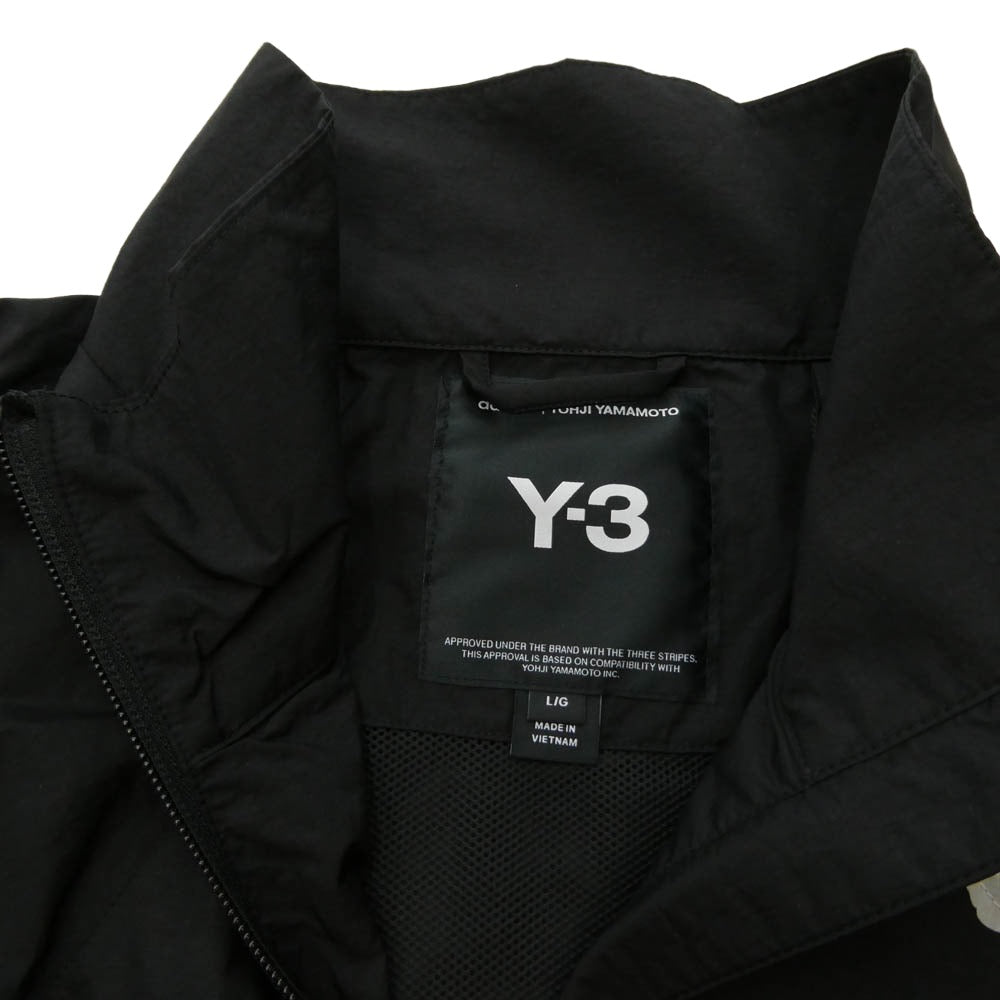 Y-3 Yohji Yamamoto ワイスリー ヨウジヤマモト 26SS KF6027-APPS26 RAW EDGE 3 STRIPES NYLON SHELL JACKET ロウ エッジ 3 ストライプス ナイロン シェル ジャケット ブラック系 L【新古品】【未使用】【中古】