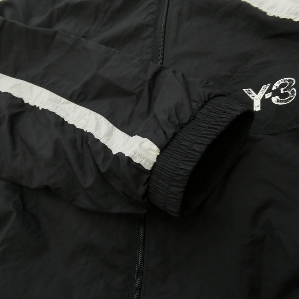 Y-3 Yohji Yamamoto ワイスリー ヨウジヤマモト 26SS KF6027-APPS26 RAW EDGE 3 STRIPES NYLON SHELL JACKET ロウ エッジ 3 ストライプス ナイロン シェル ジャケット ブラック系 L【新古品】【未使用】【中古】