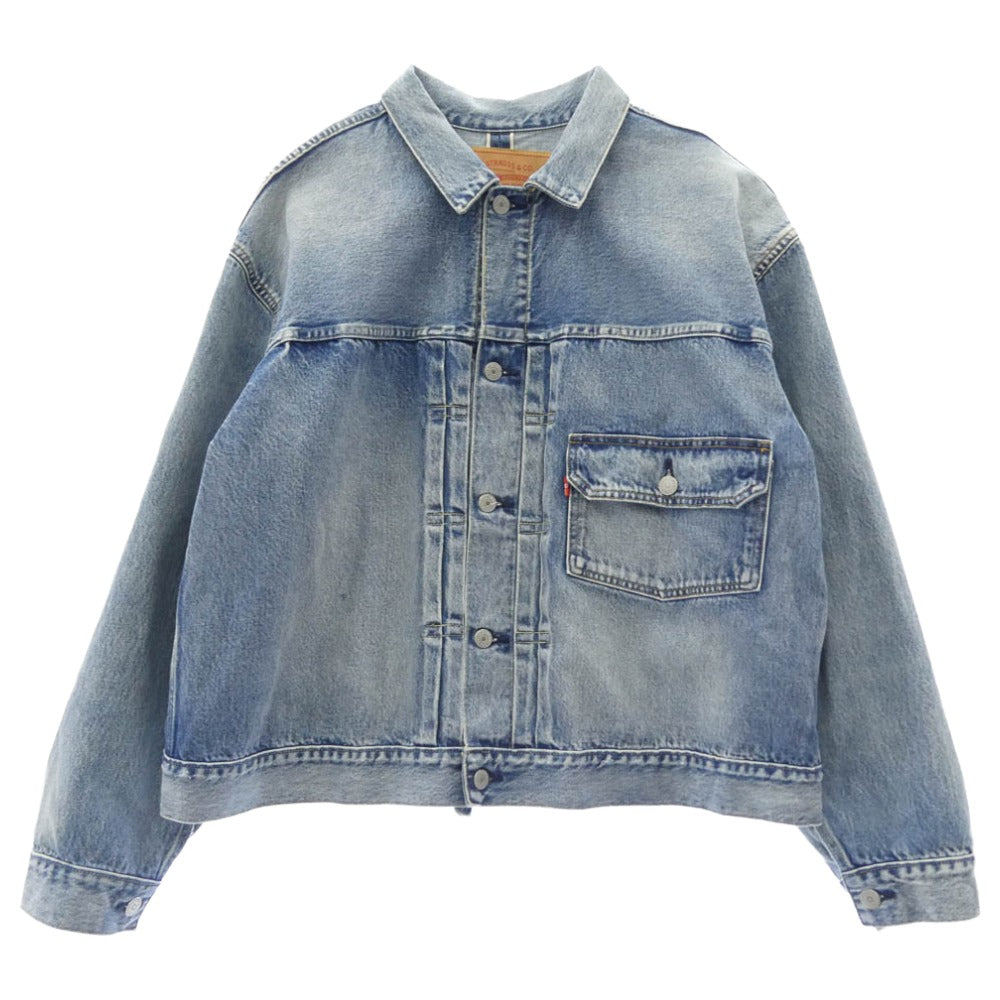 Levi's リーバイス 22SS PC9-A2265-0000 BEAMS別注 SUPER WIDE TRUCKER スーパーワイド デニム トラッカー ジャケット ブルー系 L【中古】